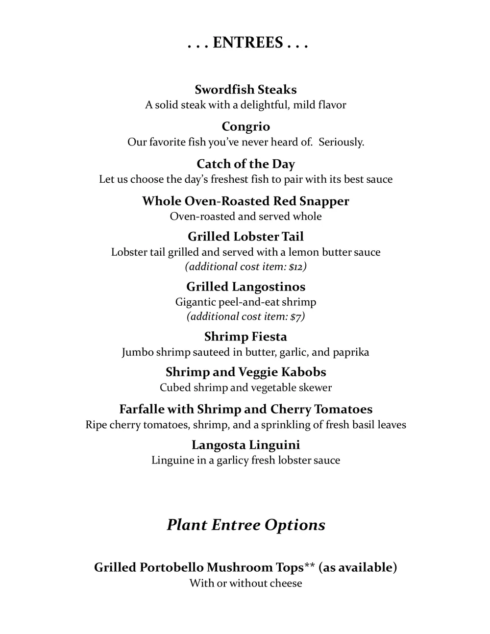 Grill Master Tamarindo menu, page 6