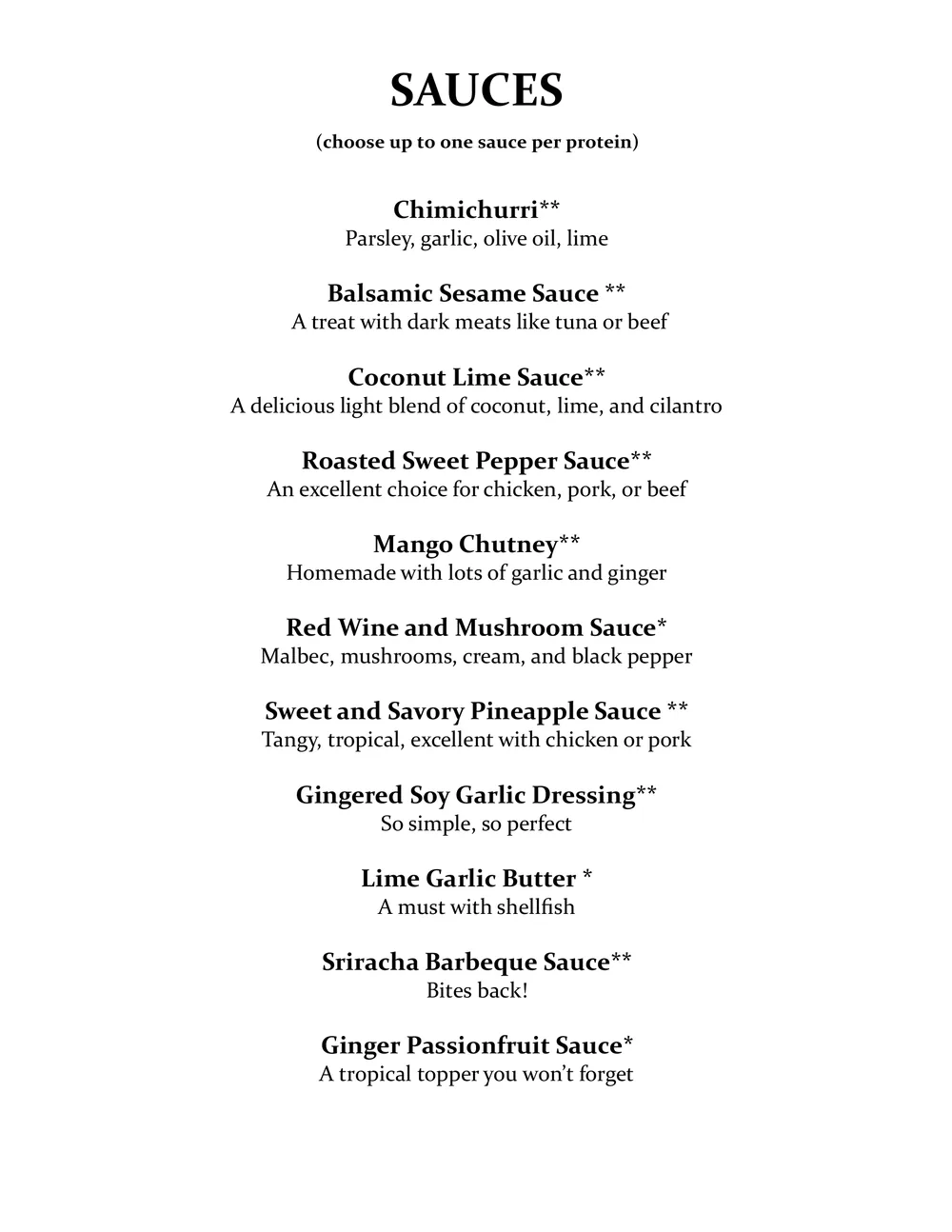 Grill Master Tamarindo menu, page 8